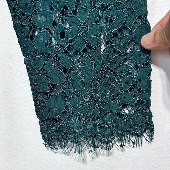 NWOT Dynamite Women’s Teal Green Lace Unlined 3/4 Sleeves Dress Size Small - Picture 9 of 15